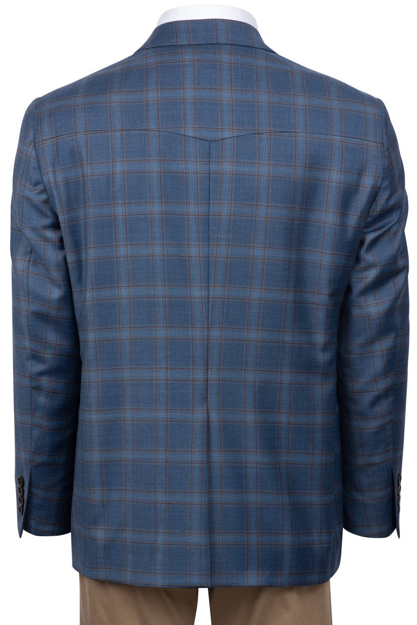 Pinto Ranch Blue Plaid Sport Coat