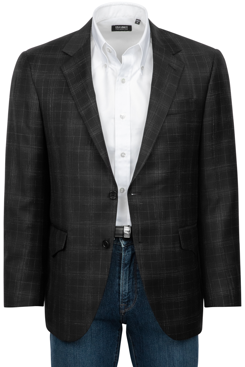 Pinto Ranch Black Plaid Sport Coat