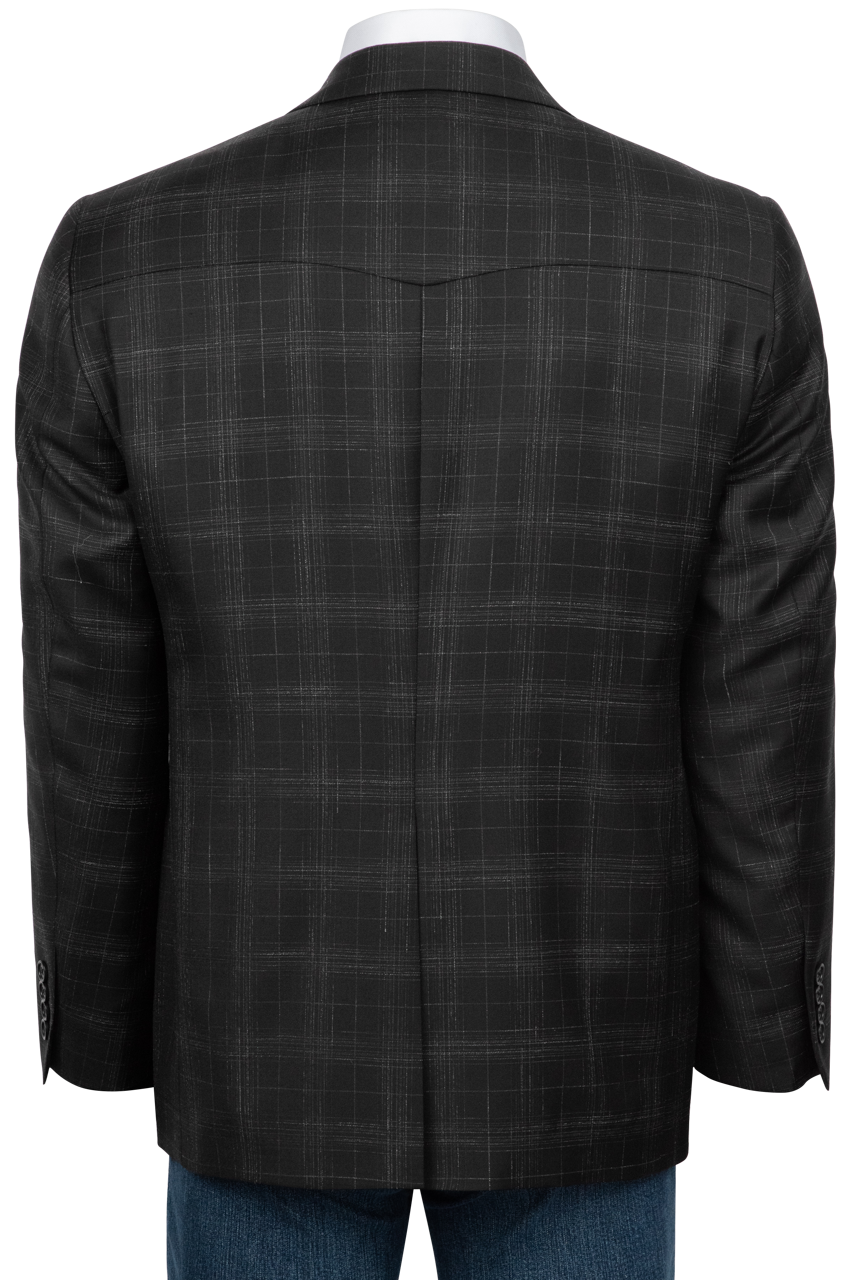 Pinto Ranch Black Plaid Sport Coat