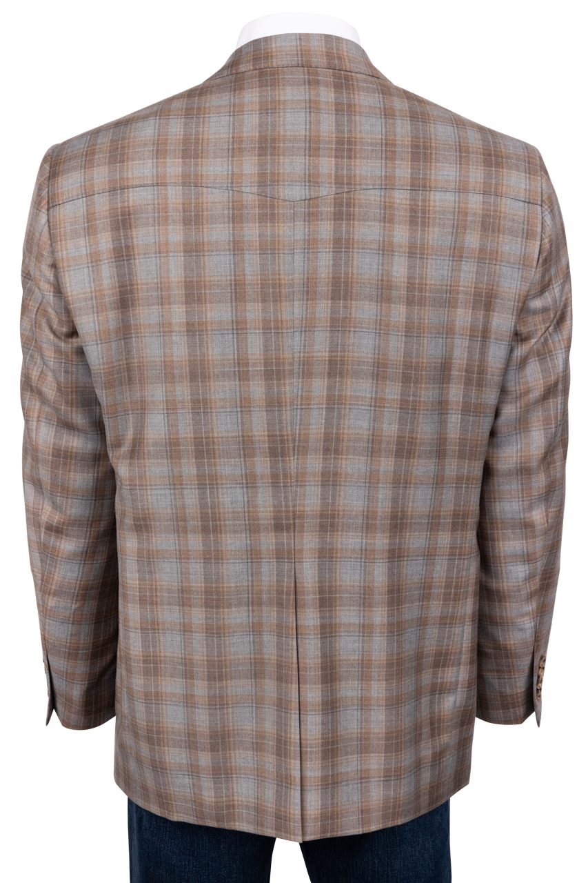 Pinto Ranch Tan Plaid Sport Coat