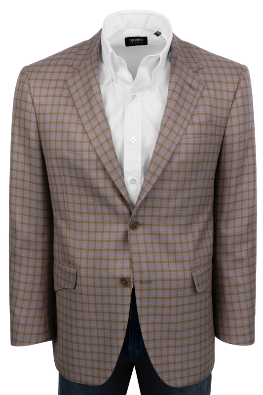 Pinto Ranch Tan Plaid Sport Coat