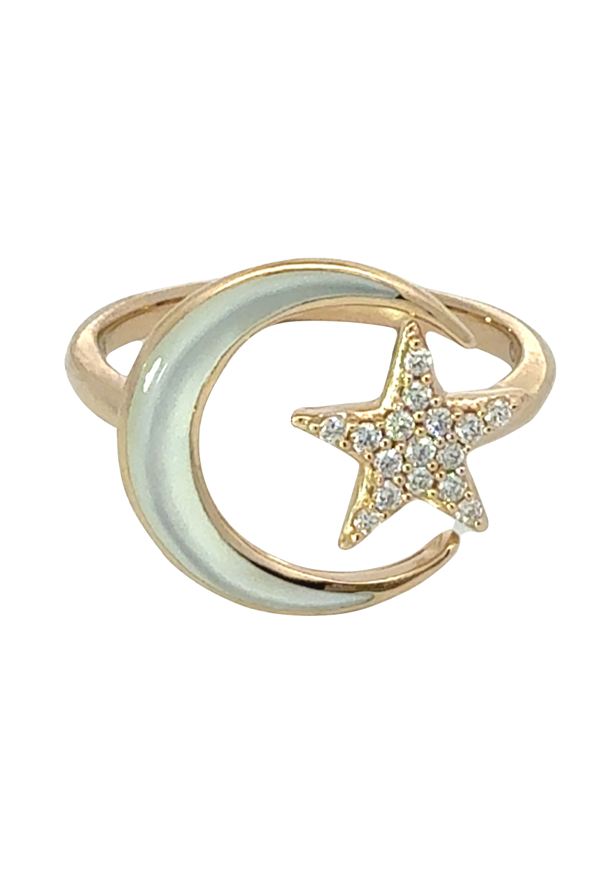 Kabana Moon and Star Ring