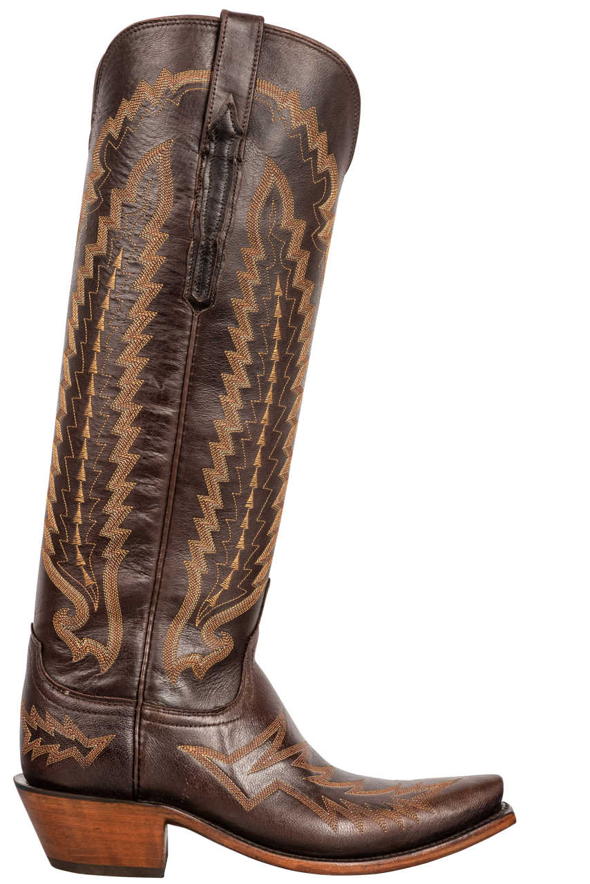 Lucchese Women's Priscilla Cowgirl Boots - Brown