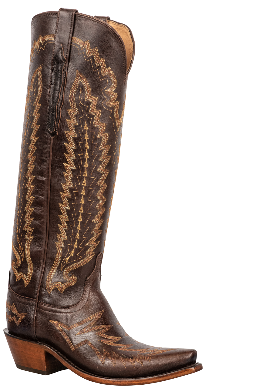 Lucchese Women's Priscilla Cowgirl Boots - Brown