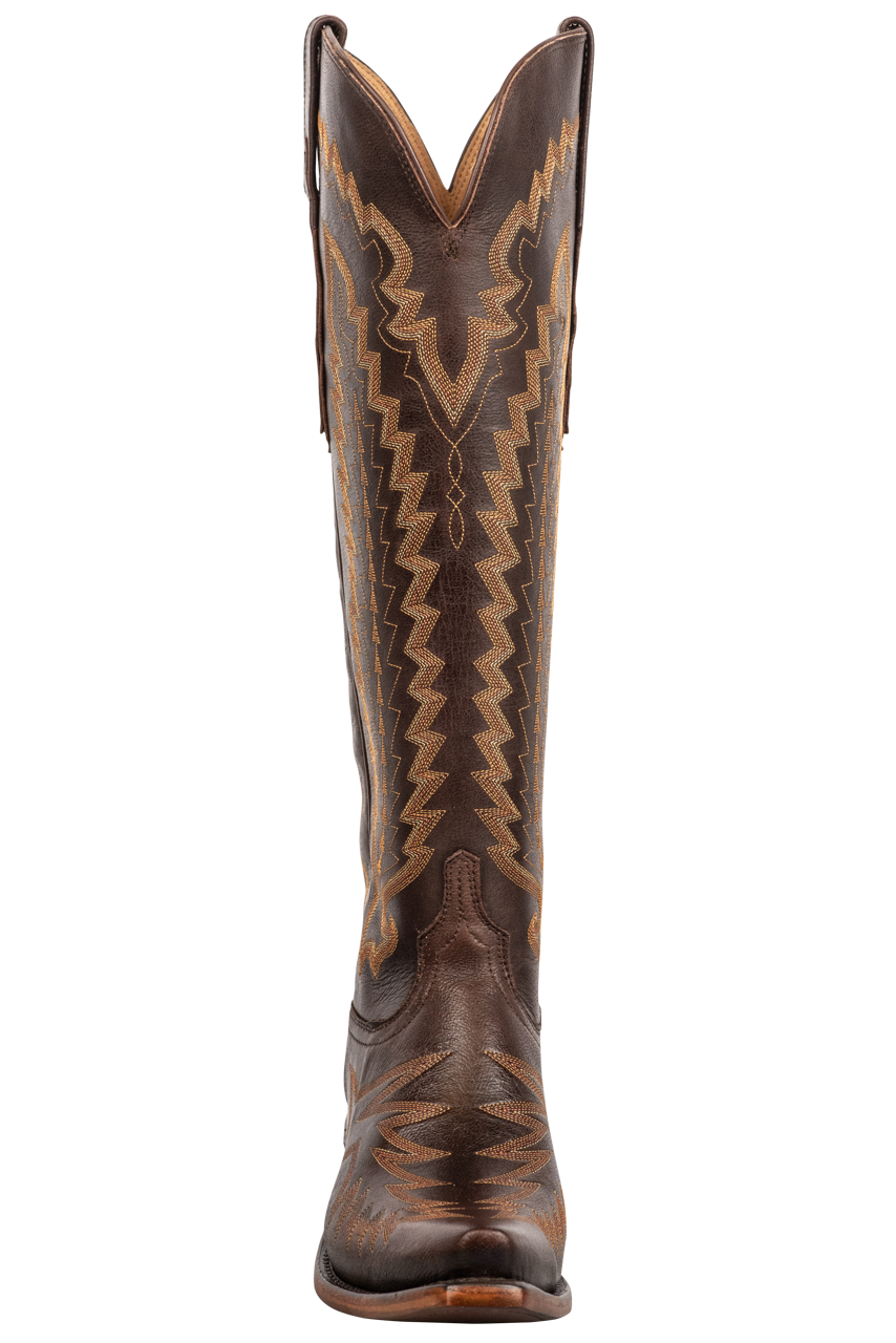 Lucchese Women's Priscilla Cowgirl Boots - Brown