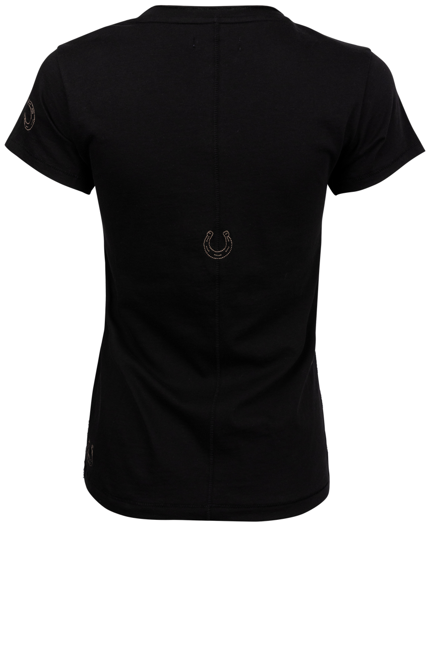 Catherine Gee Embroidered Horseshoe Tee