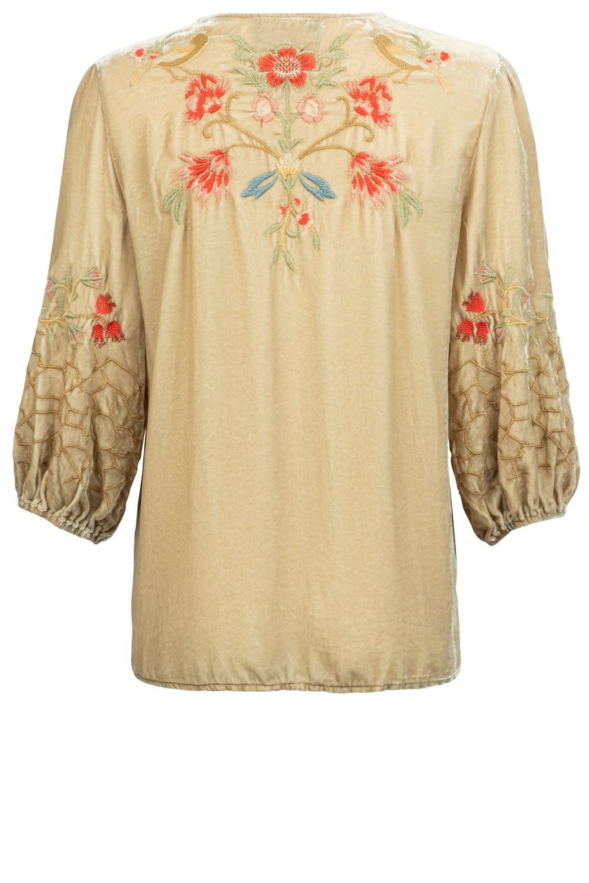 Johnny Was Velvet Clara Blouse