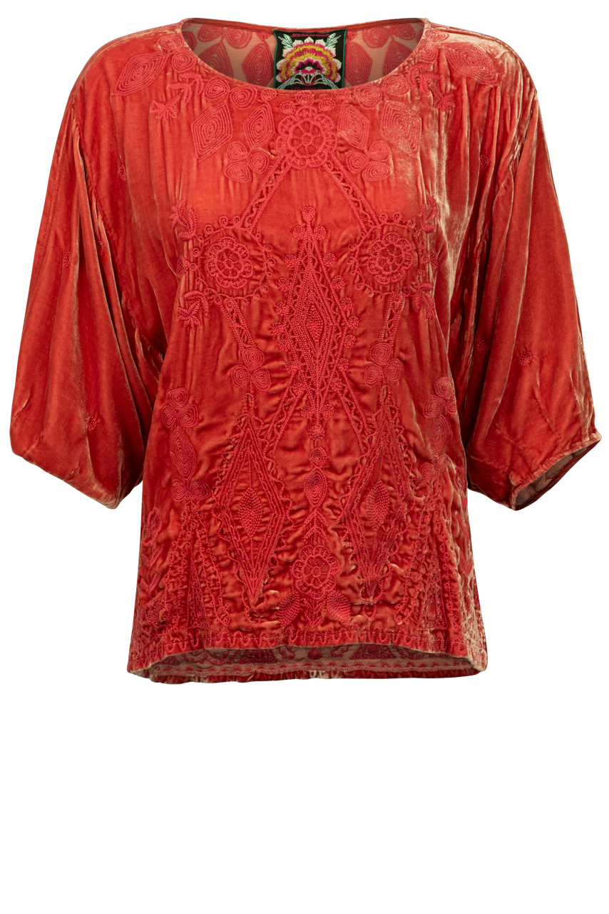 Johnny Was Velvet Liona Blouse