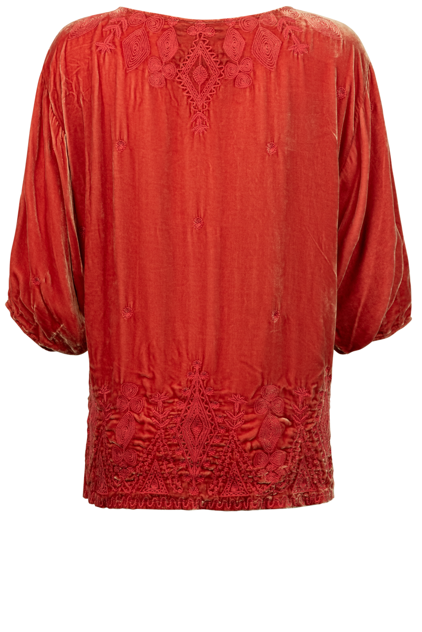 Johnny Was Velvet Liona Blouse
