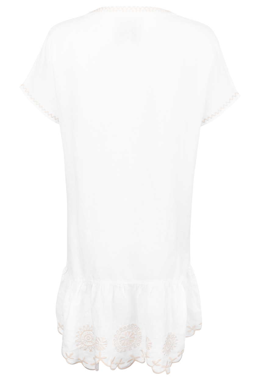 Johnny Was Relaxed Linen Flounce Dress