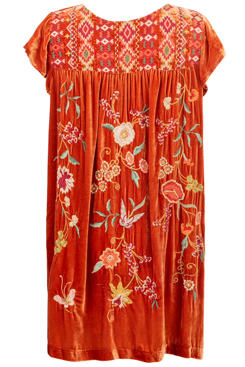 Johnny Was Velvet Suki Petal Dress