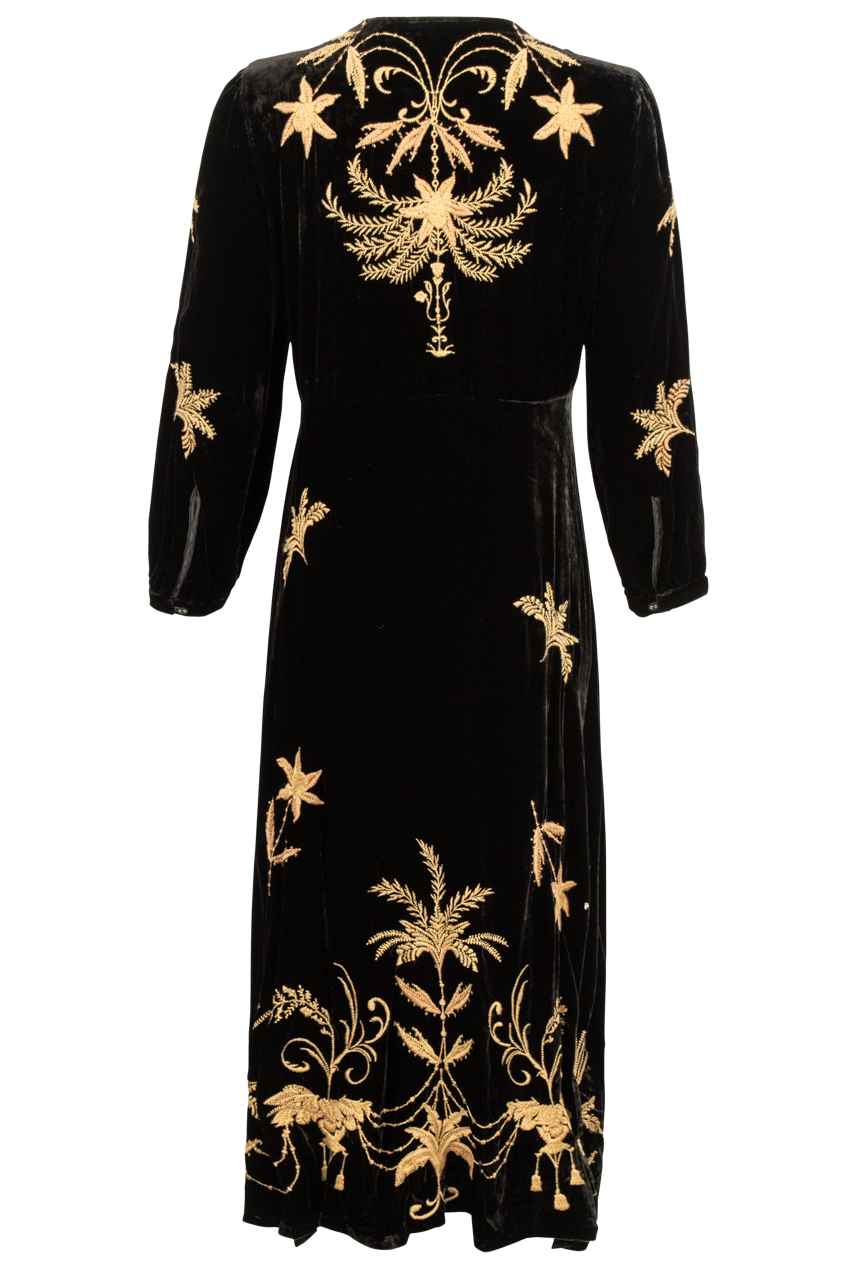 Johnny Was Velvet Palmira Midi Dress