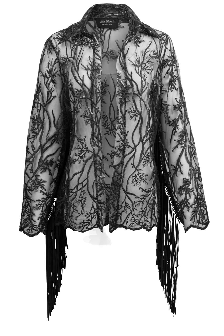 Pat Dahnke Embroidered Lace Jacket