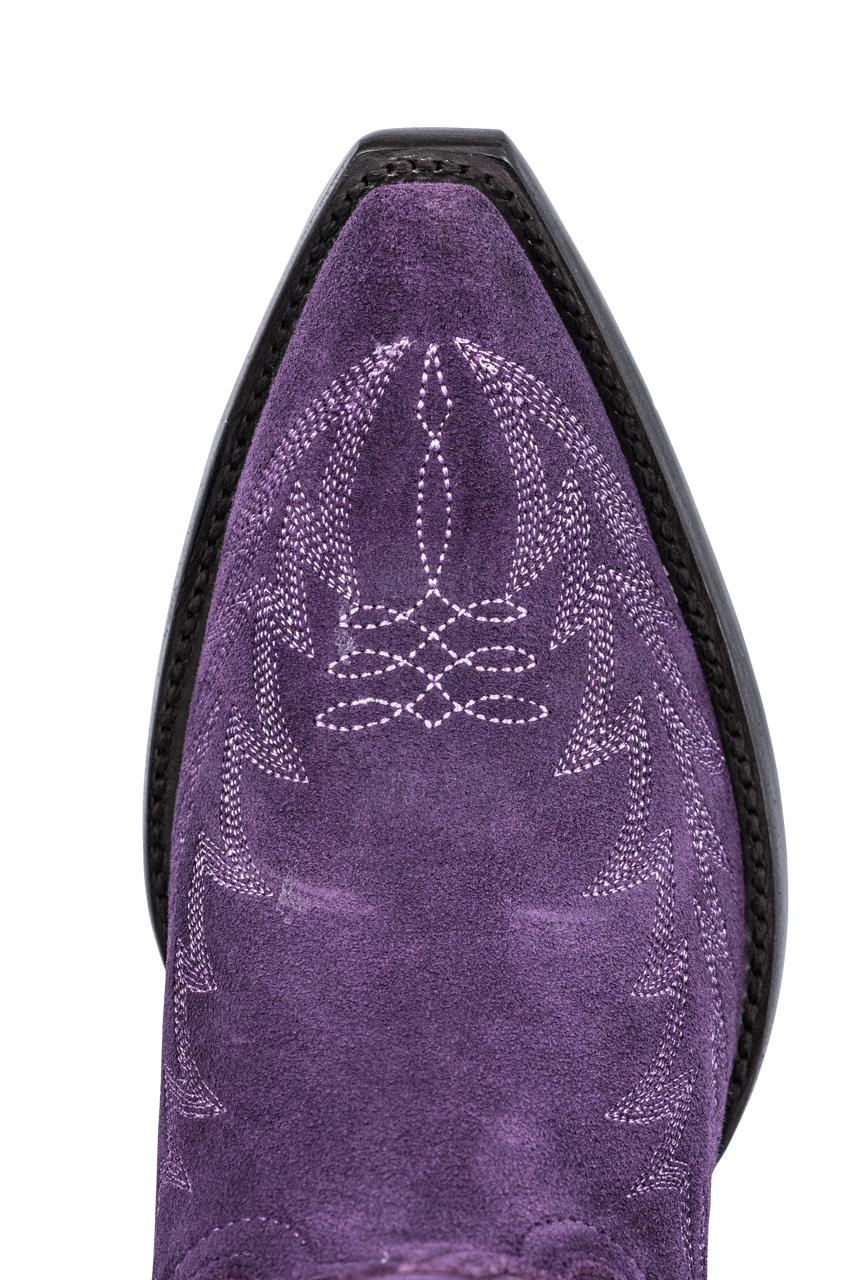 Old Gringo Women's Suede Dutton Cowgirl Boots - Purple
