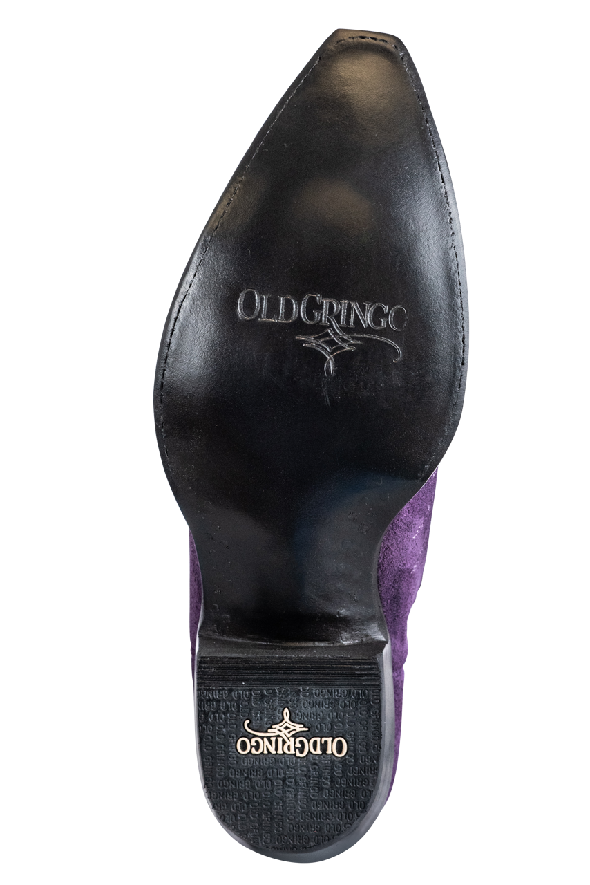 Old Gringo Women's Suede Dutton Cowgirl Boots - Purple