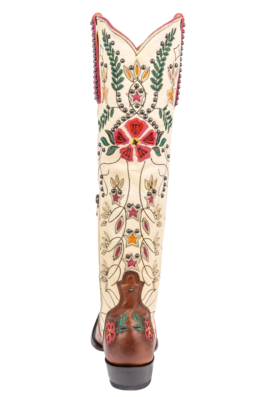 Old Gringo Full Bloom Cowgirl Boots - Cream