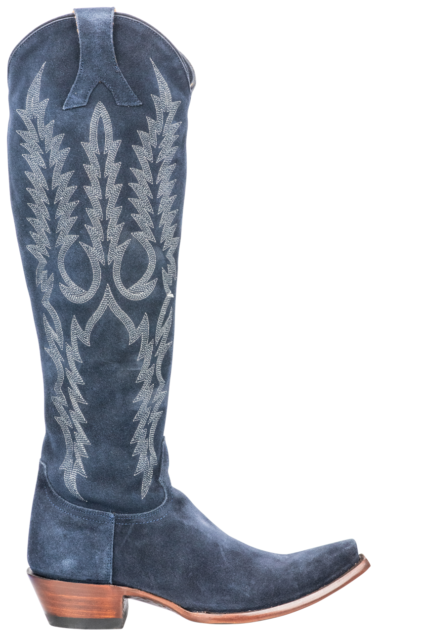 Old Gringo Suede Mayra Cowgirl Boots - Navy