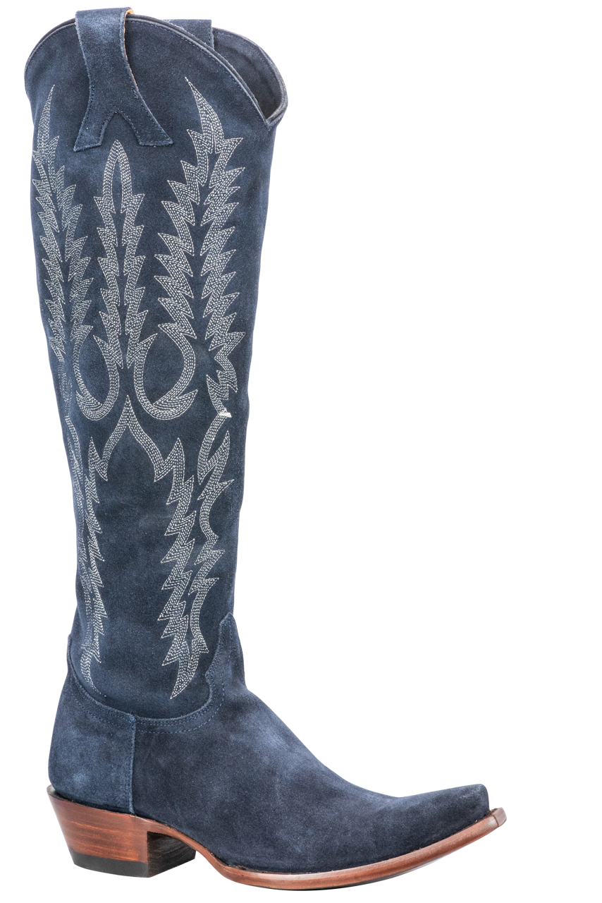 Old Gringo Women's Suede Mayra Cowgirl Boots - Navy