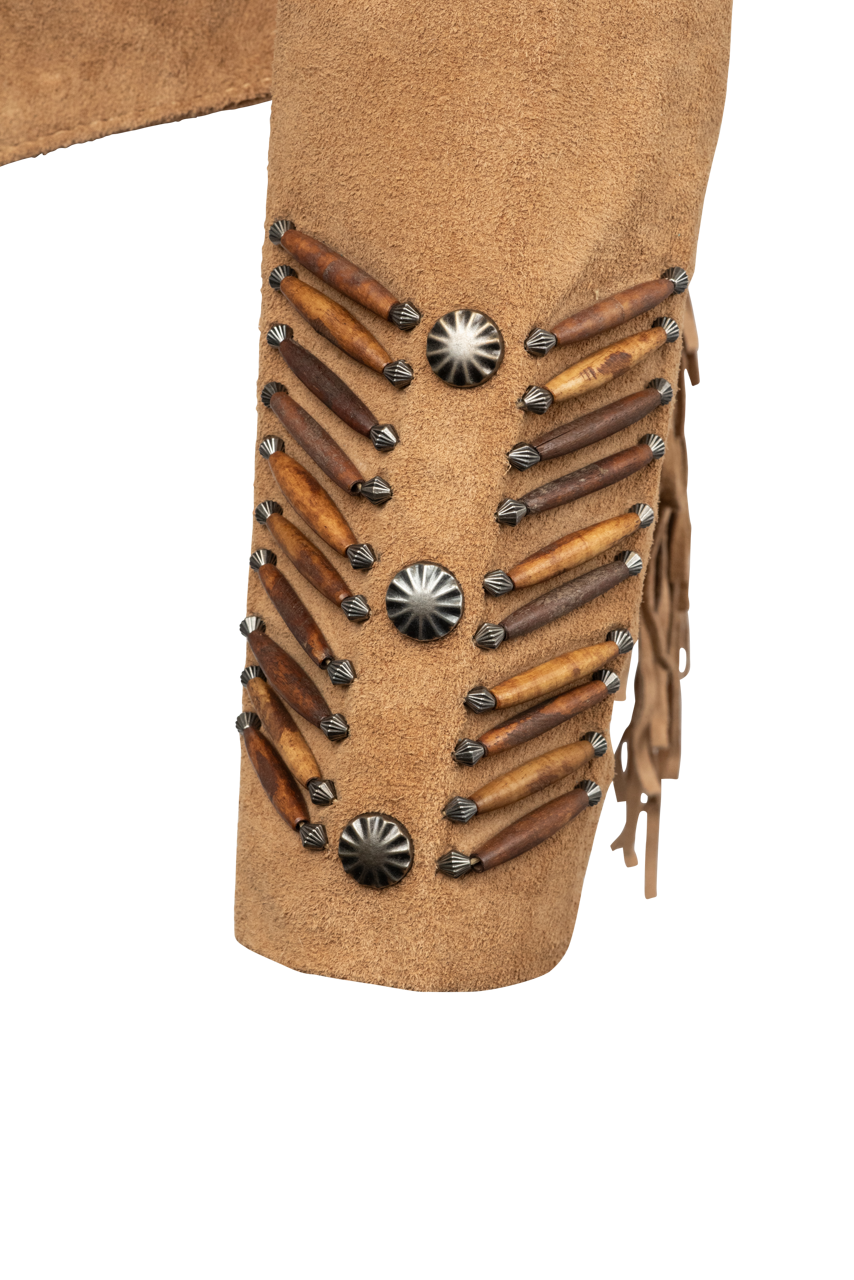 Cripple Creek Beaded Buffalo Suede Jacket