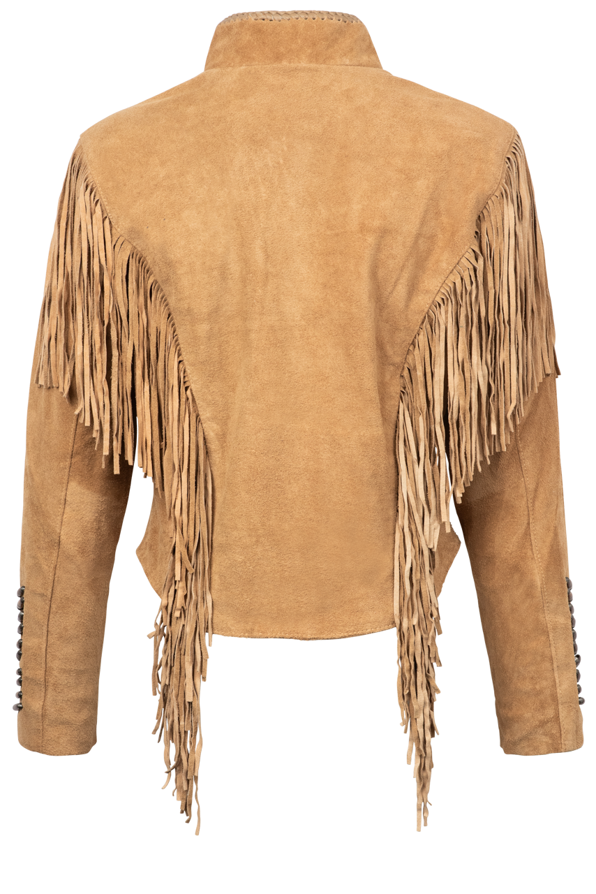 Cripple Creek Beaded Buffalo Suede Jacket