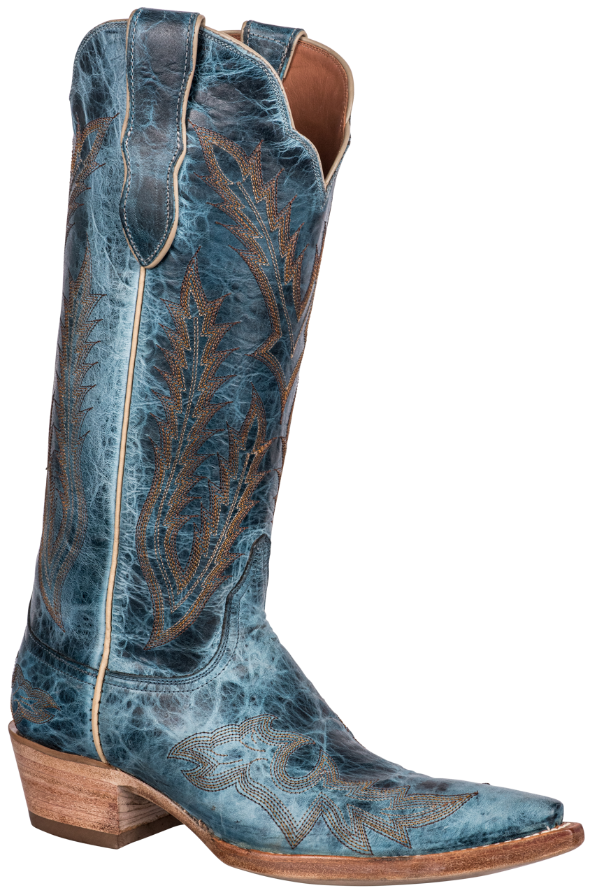Black Jack Lone Star Cowgirl Boots - Cobalt