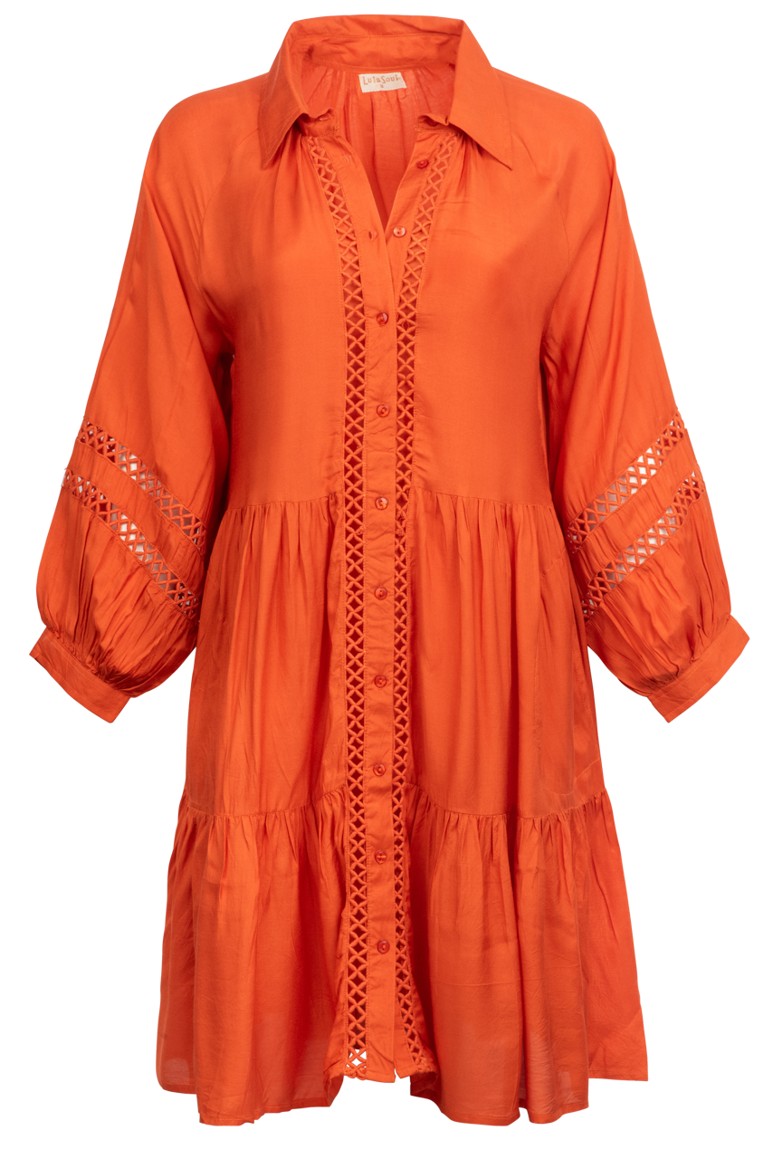 LulaSoul Tiered Eyelet Dress