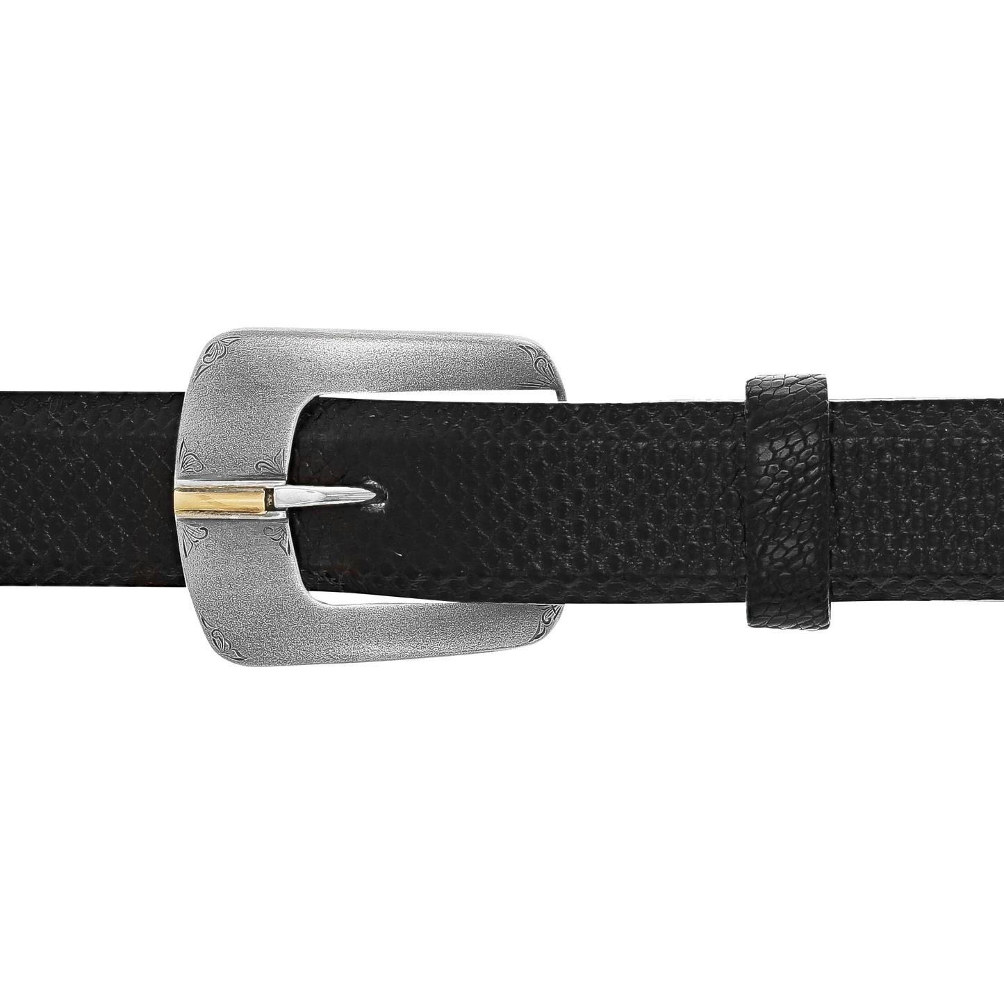 Clint Orms 1" Silver & Gold Buckle