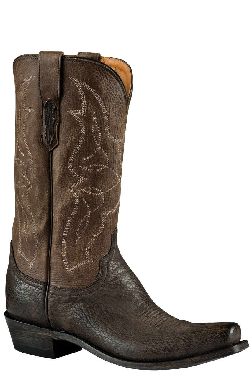 Lucchese Men's Shark Carl Cowboy Boots - Sand