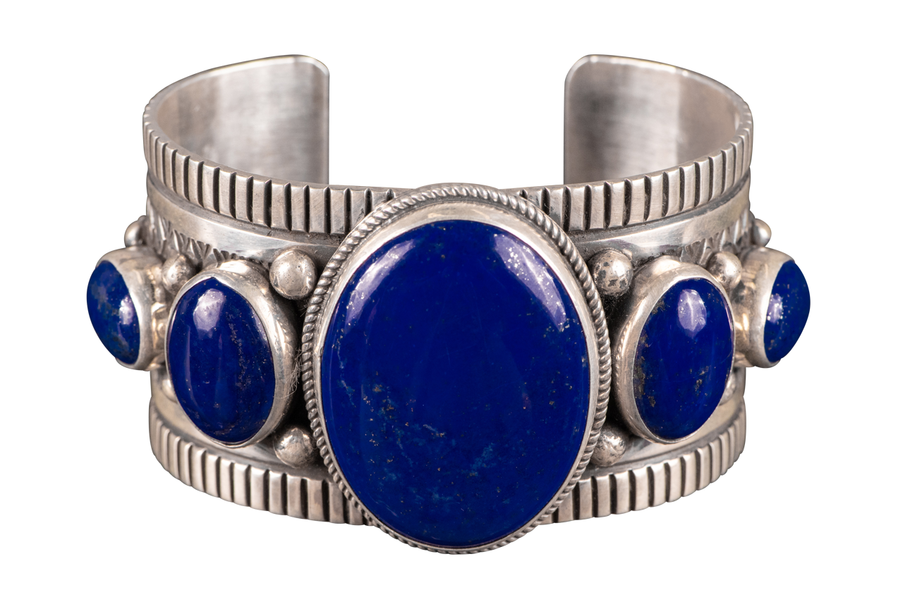 Lapis Lazuli Silver Bracelet