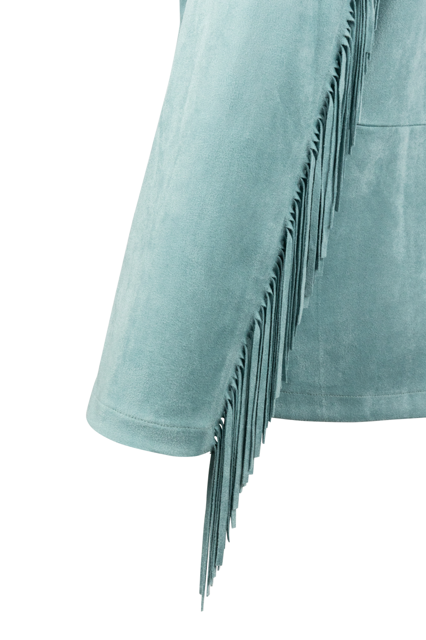 Maverick's Turquoise Fringe Blazer