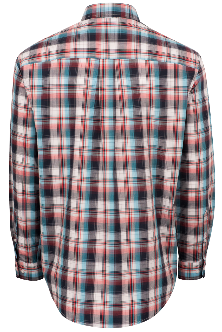 Cinch Woven Plaid Button-Front Shirt - Multi