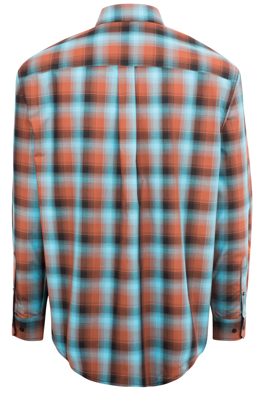 Cinch Plaid Button-Front Shirt - Sequoia