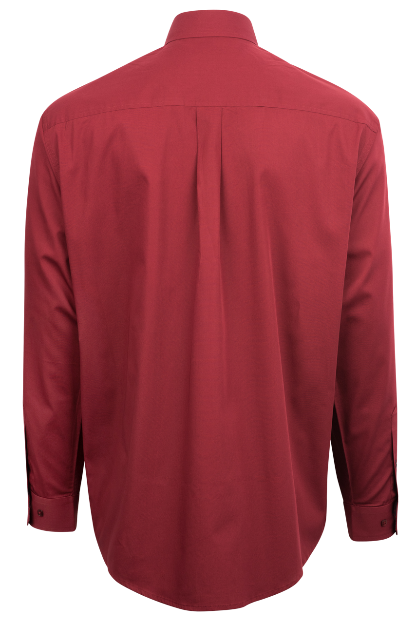 Cinch Button-Front Shirt - Solid Red