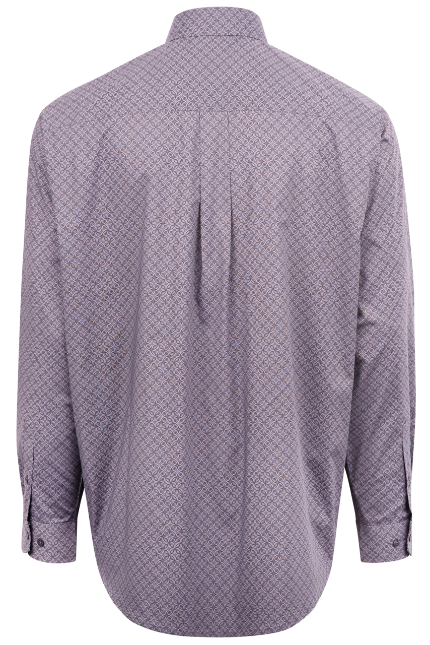 Cinch Spyra Print Button-Front Shirt - Lilac