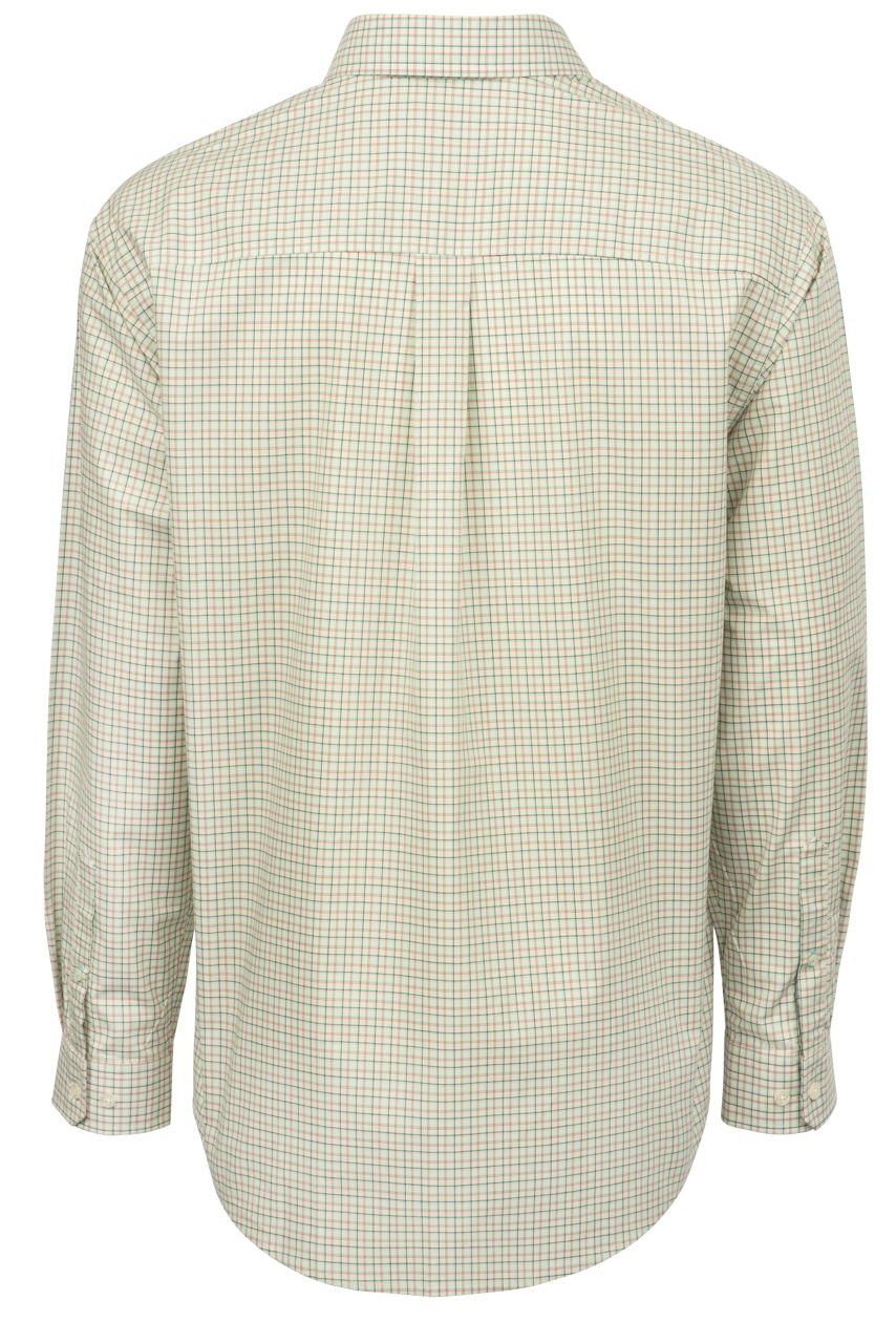 Cinch Woven Check Button-Front Shirt - Cream