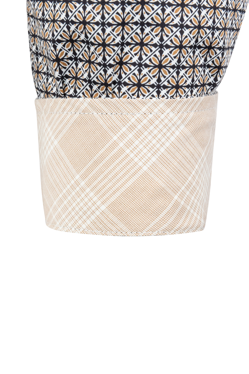Cinch Button-Front Shirt - Multi