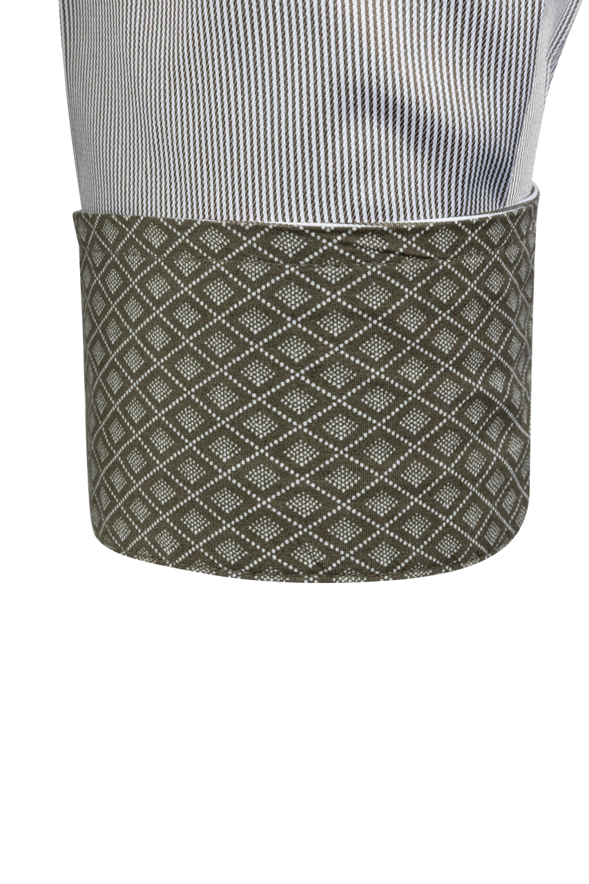 Cinch Button-Front Shirt - Olive