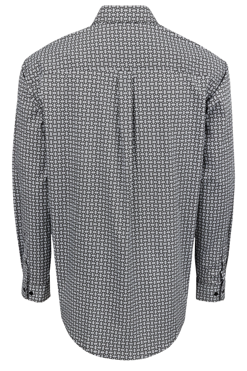 Cinch Button-Front Shirt - Black