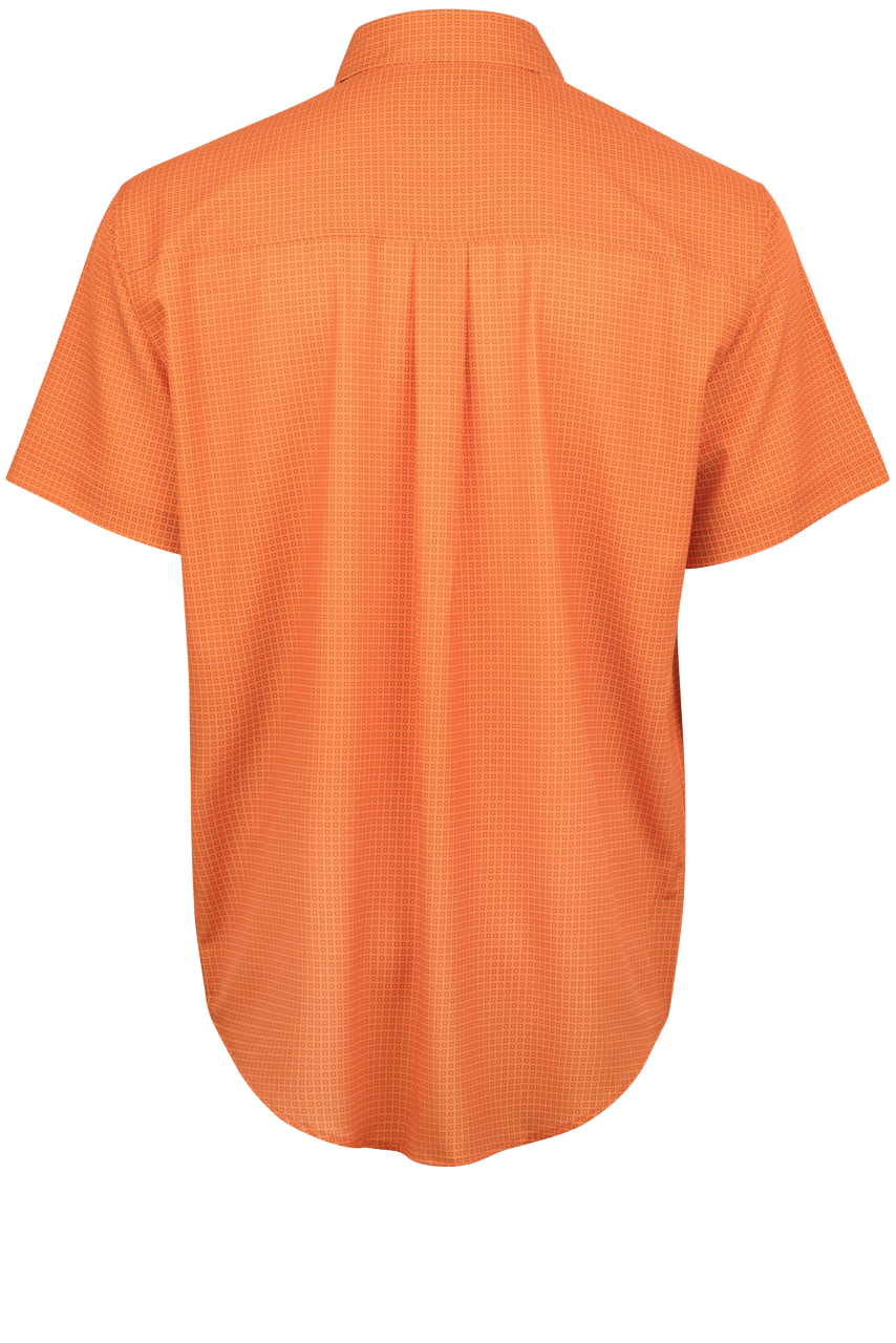 Cinch Arenaflex Button-Front Shirt - Orange