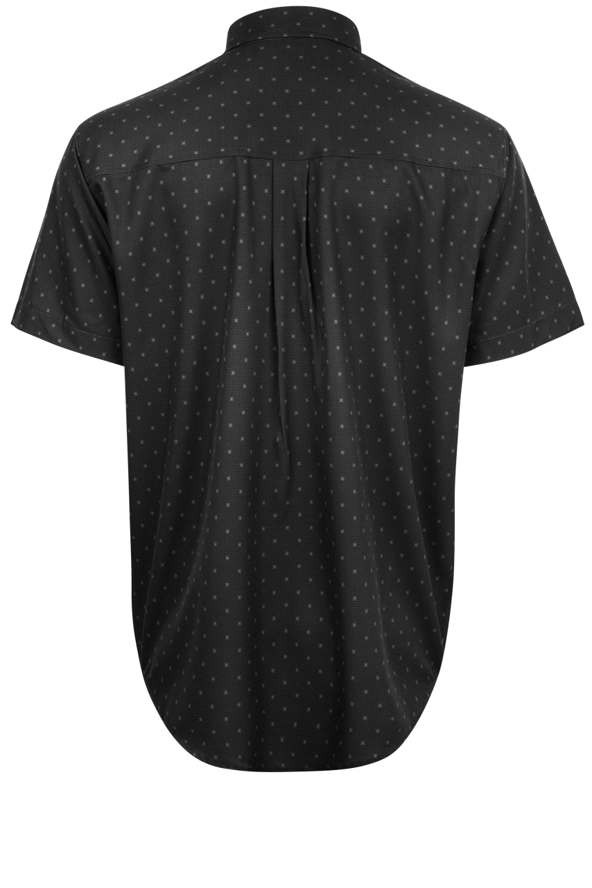 Cinch Arenaflex Button-Front Shirt - Black Block Print