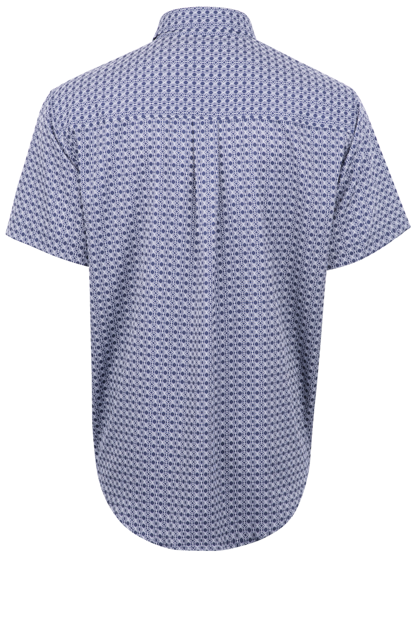 Cinch Arenaflex Button-Front Shirt - Navy