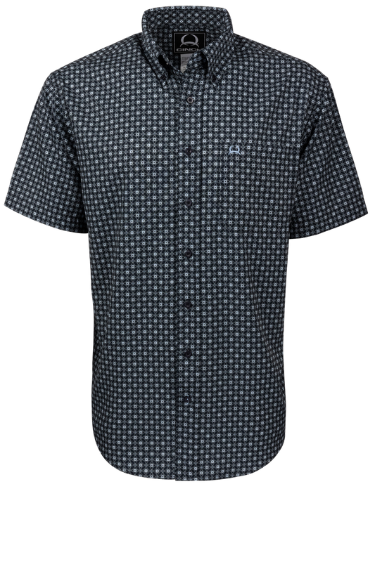 Cinch Arena Flex Button-Front Shirt - Deep Navy