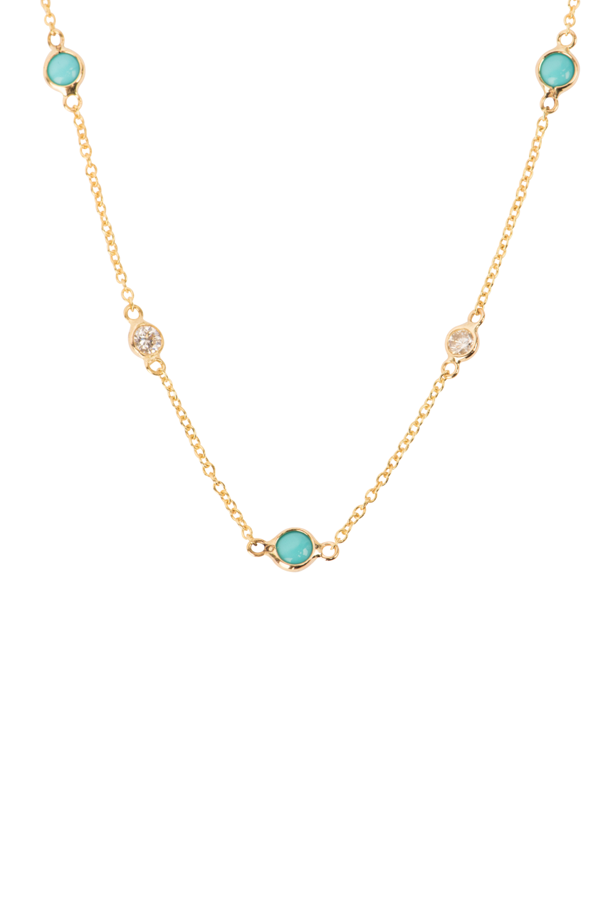 Christina Greene Dainty 14K Gold & Diamond Necklace