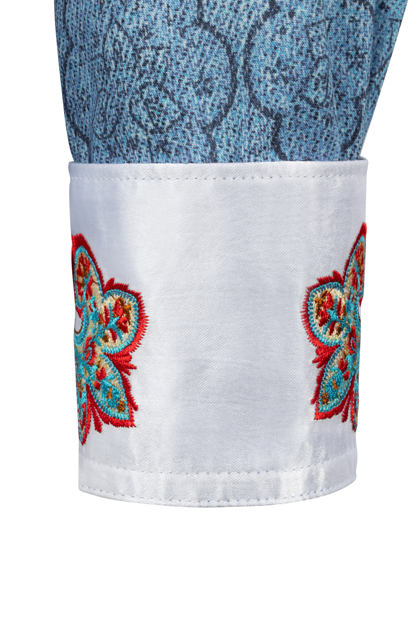 Robert Graham Jungle Blues Button-Front Shirt