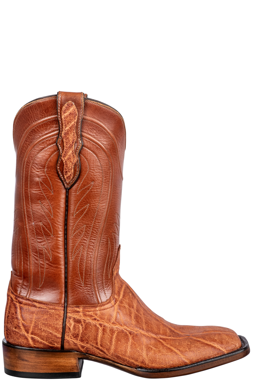 Black Jack Antique Elephant Cowboy Boots - Peanut