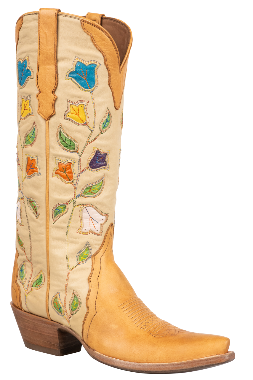 Stallion Women's Ranch Hand Tulip Cowgirl Boots - Honey