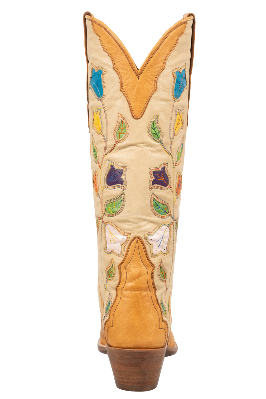 Stallion Women's Ranch Hand Tulip Cowgirl Boots - Honey