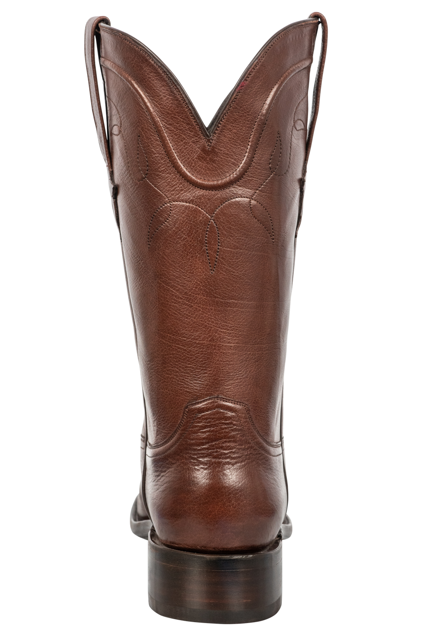 Stallion Buffalo Calf Roper Boots - Whiskey