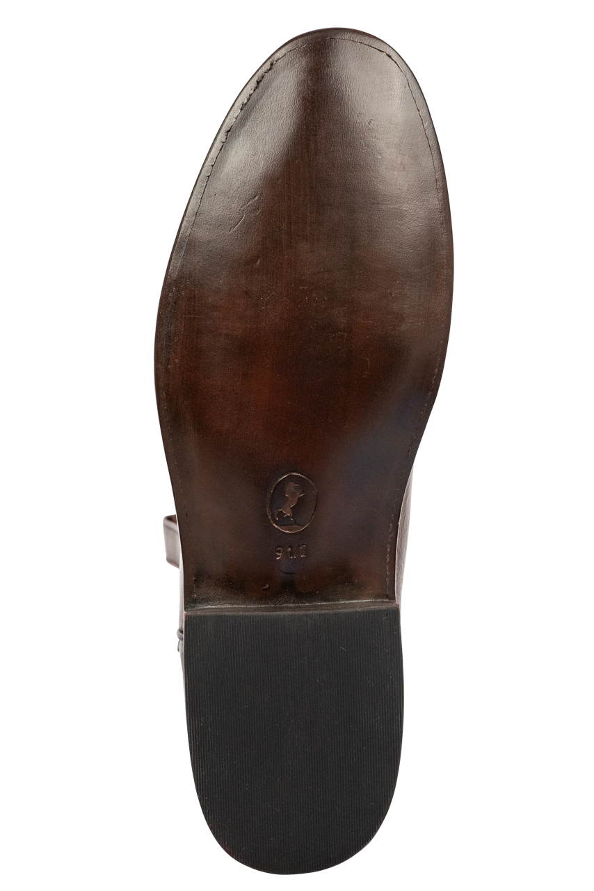 Stallion Buffalo Calf Roper Boots - Whiskey