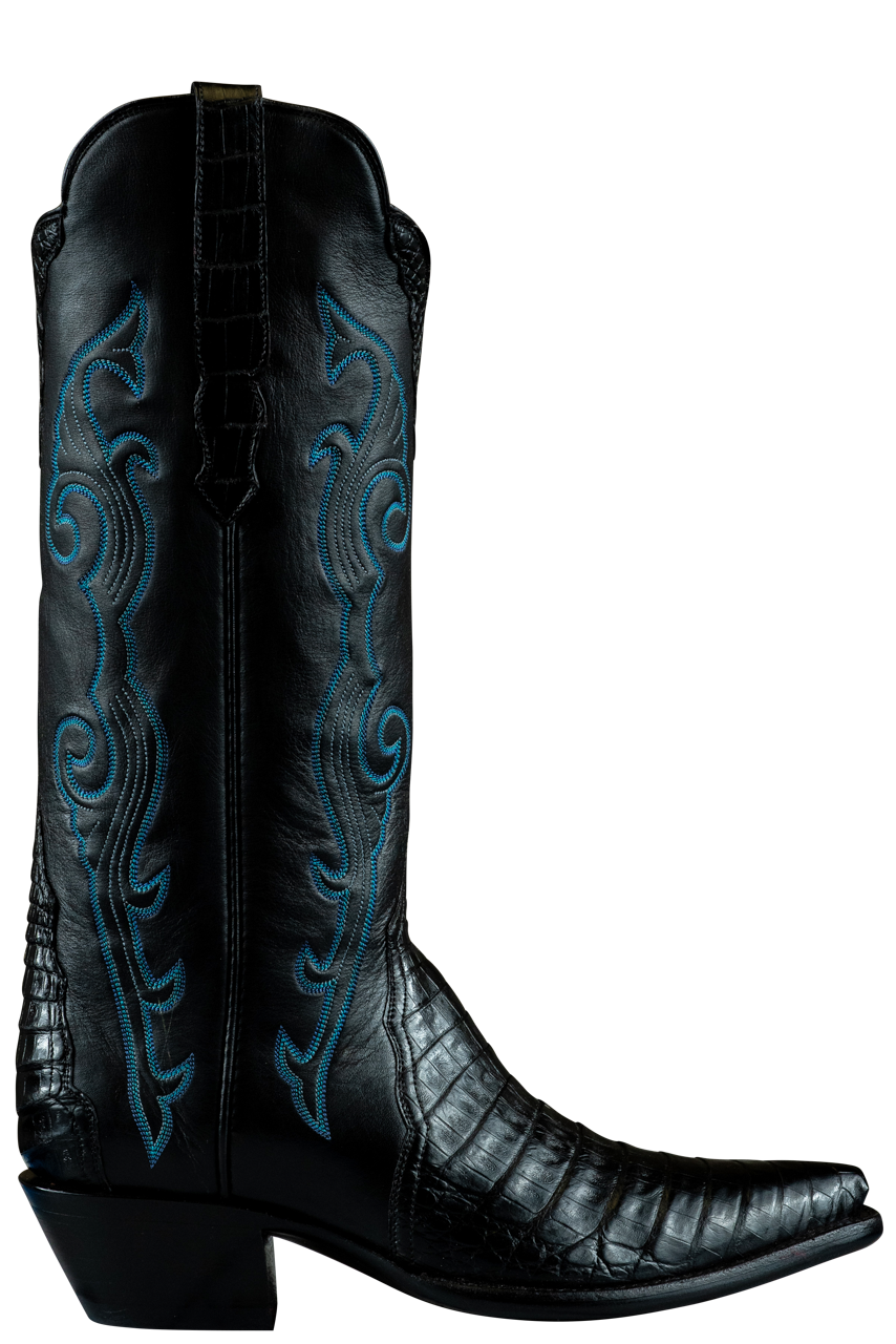 Stallion Caiman Gallegos Cowgirl Boots - Black